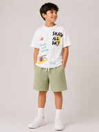 Skate All Day Tee - White