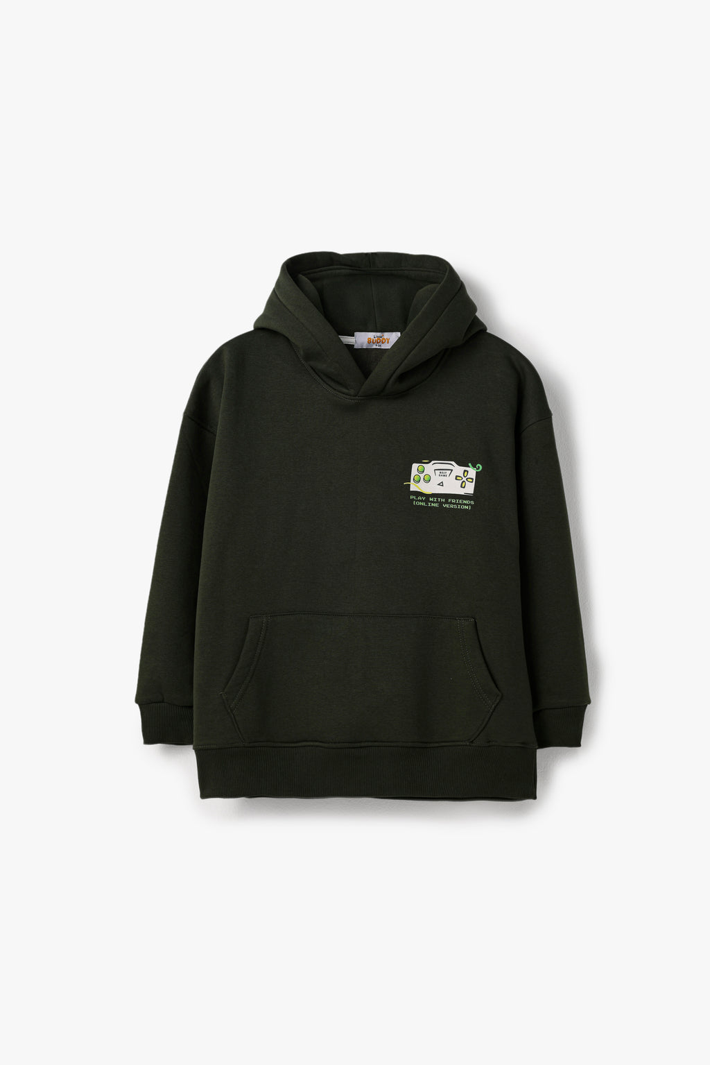 Play With Friends Hoodie – Olive Green