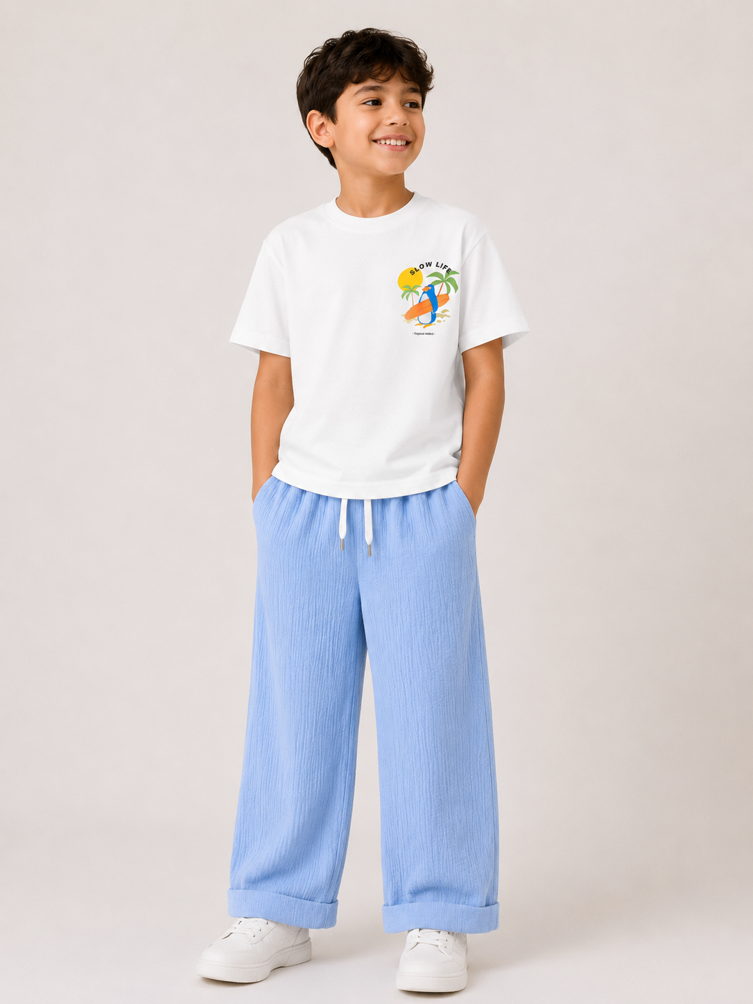 Slow Life Tee - White