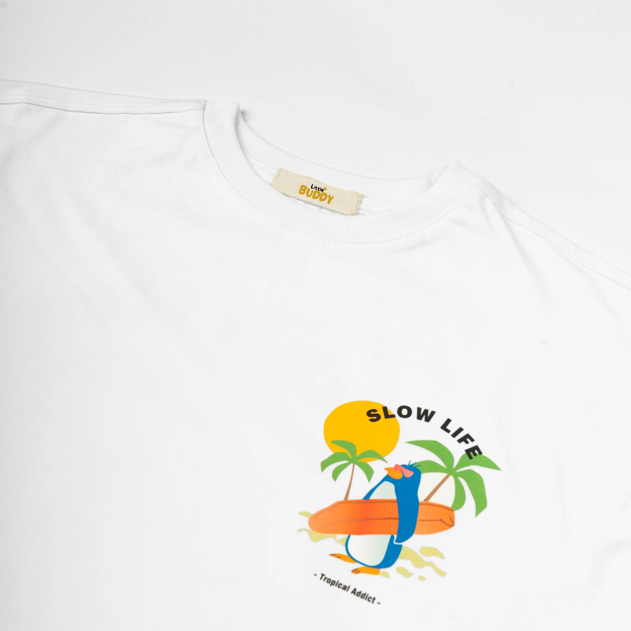Slow Life Tee - White